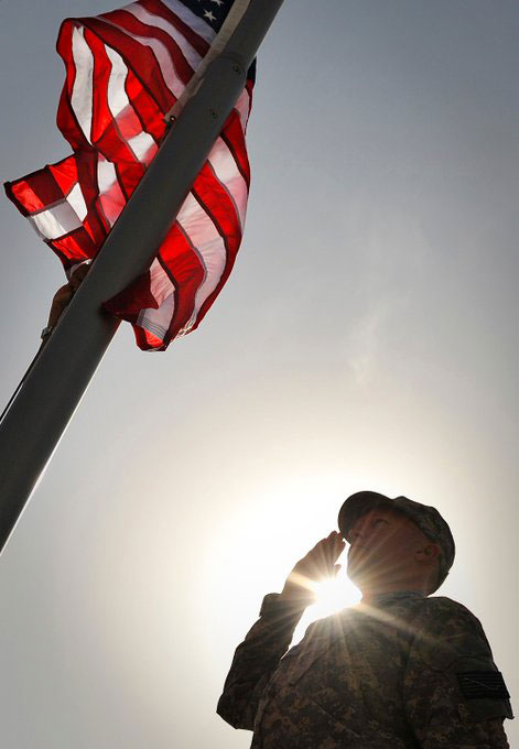 Flag Salute Photo