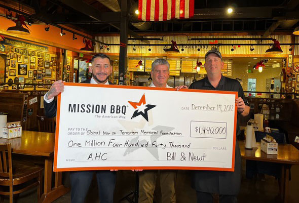 Mission BBQ supports GWOTMF with a donation